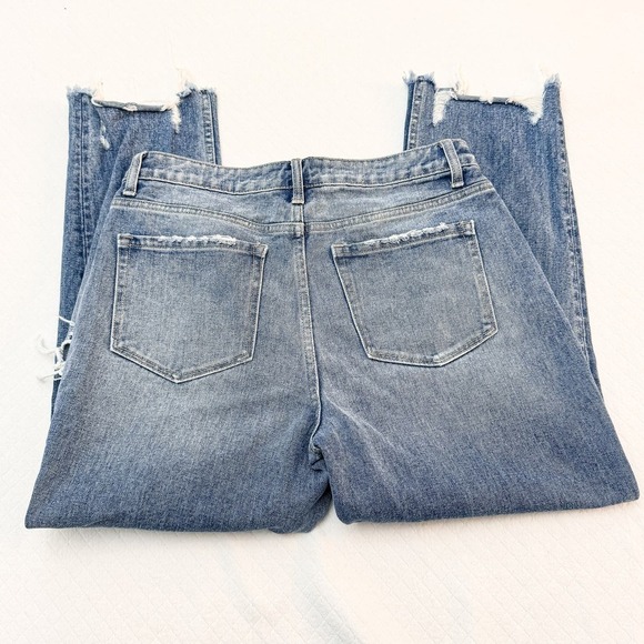 Flying Monkey Distressed Ripped Knee and Hem Denim Jeans Size 29 - Picture 3 of 8